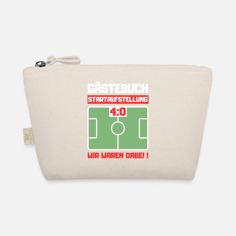 Gästebuch 40. Geburtstag Fußball - Bio-Täschchen - Natur