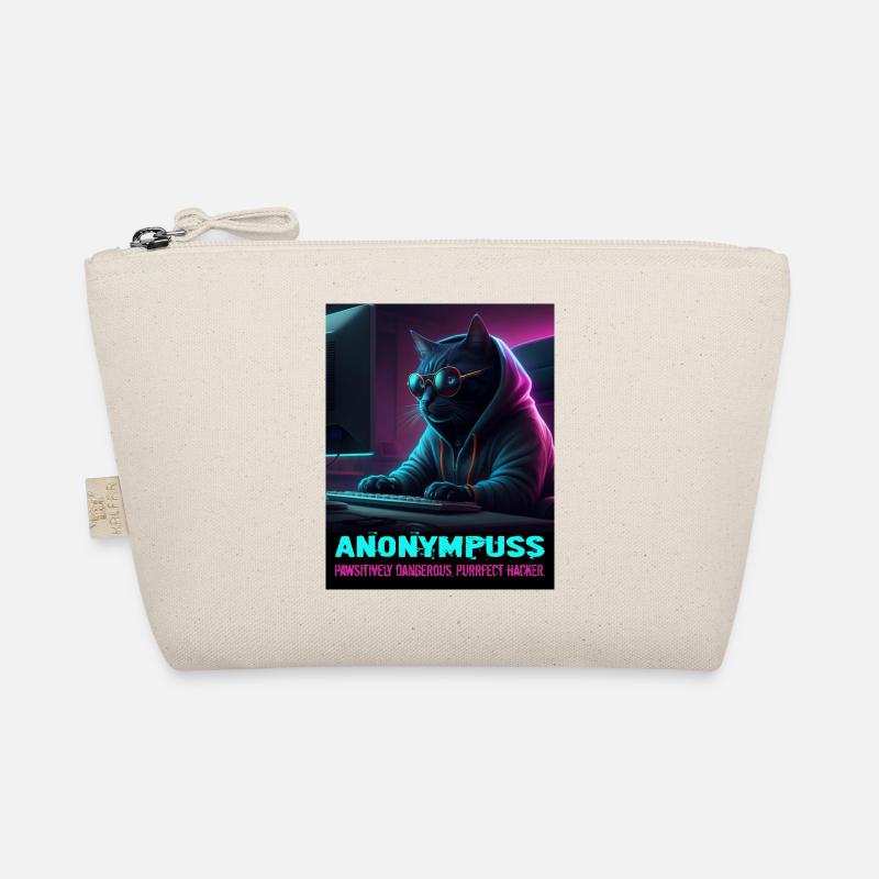 Anonympuss Chat Hacker Drôle Image Chat Mème Trousse biologique