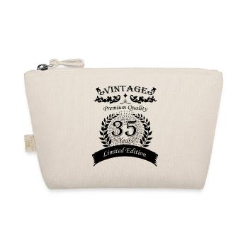Vintage 35th Birthday Vintage - Organic Pouch - nature - Front