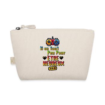 "Joie du Jeu - Bonheur Pixelisé" - Trousse biologique - nature - Devant