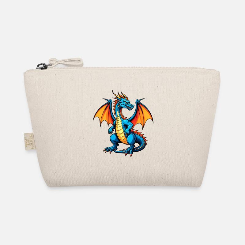 Blauer Dragon Bio-Täschchen