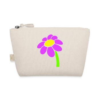 Petite Fleur Marguerite Décoratif Jaune Violet Design - Trousse biologique - nature - Devant