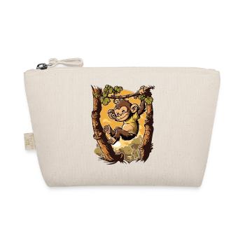 Playful Delight: A Captivating Artwork of a Mischi - Organic Pouch - nature - Front