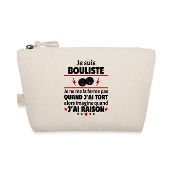 Je suis bouliste, pétanque, fête des pères, noël - Trousse biologique - nature - Devant