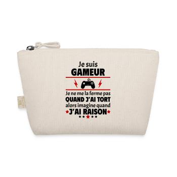 Je suis gameur, gaming, fête des pères, noël - Trousse biologique - nature - Devant