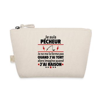 Je suis pêcheur, pêche, fête des pères, noël - Trousse biologique - nature - Devant