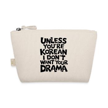 Lustiger Spruch für K-Pop-Fans - Bio-Täschchen - Natur - Vorne