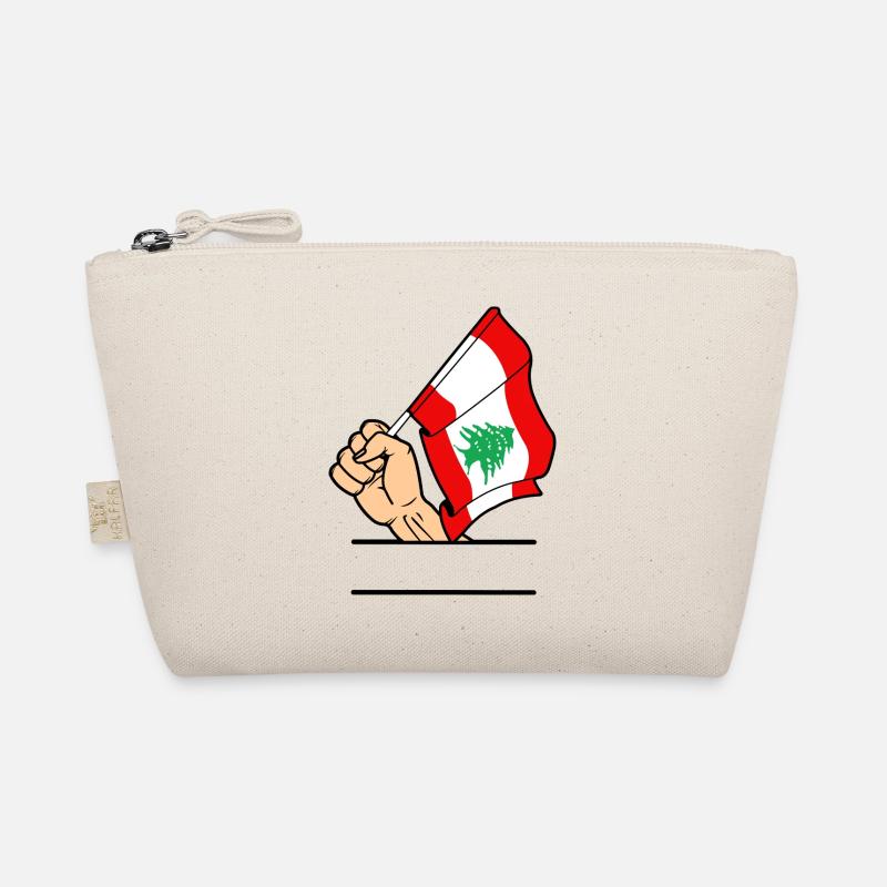 Drapeau Liban poing espace de texte Trousse biologique
