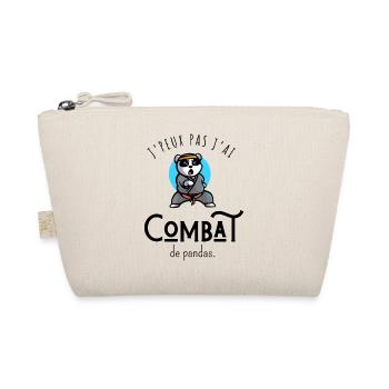 I Can't I Have Panda Fight - Humor - Organic Pouch - nature - Front