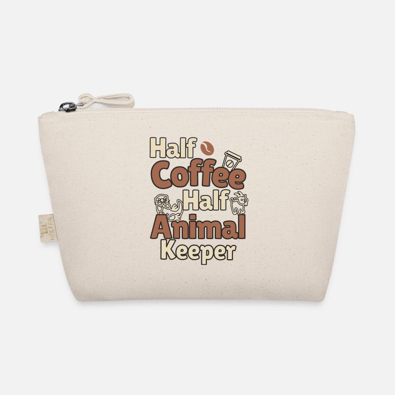 Lustiger Tierpfleger Spruch - Kaffee und Tier Bio-Täschchen