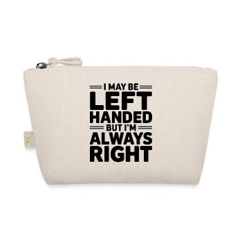 Clever statement for left-handers - Organic Pouch - nature - Front
