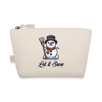 Schneemann Comic - Bio-Täschchen - Natur - Vorne