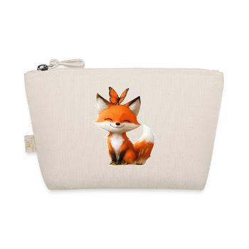 Fox with Butterfly - Organic Pouch - nature - Front