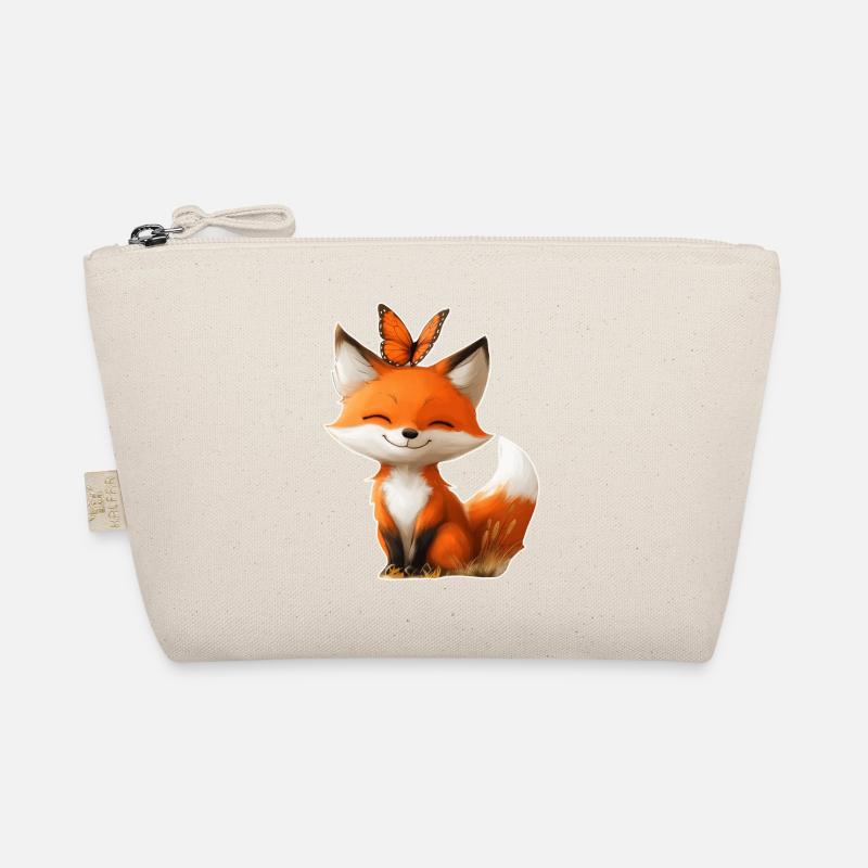 Fuchs mit Schmetterling Bio-Täschchen