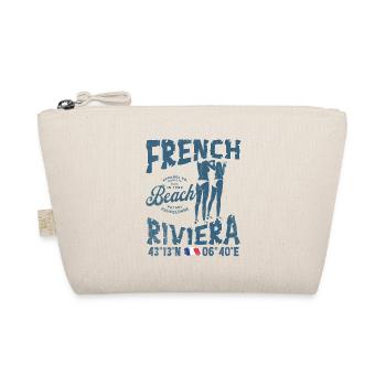 Beach design, French Riviera, summer atmosphere - Organic Pouch - nature - Front