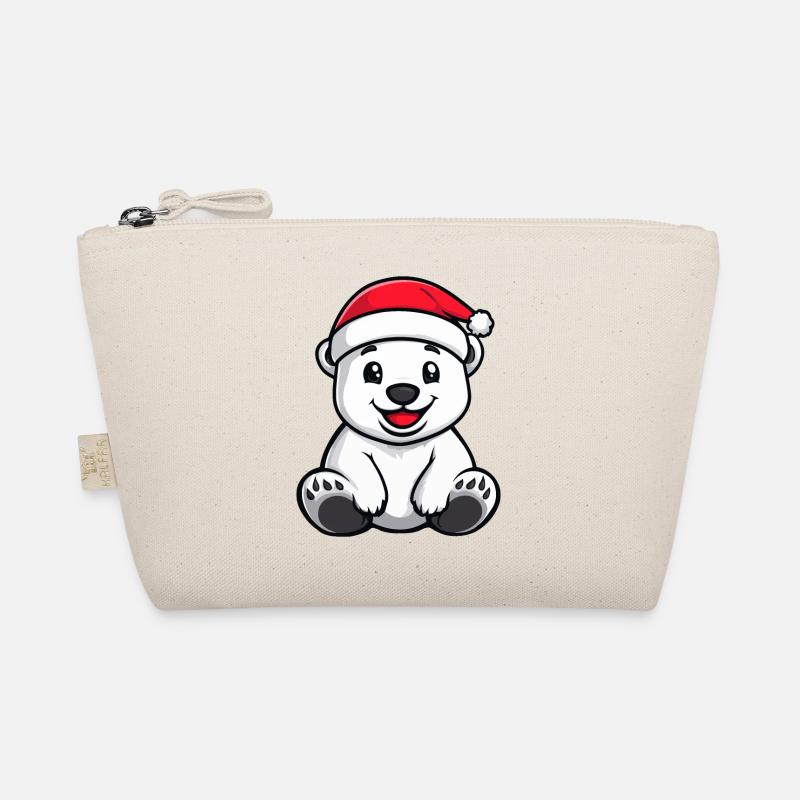 Polar Bear Christmas Organic Pouch
