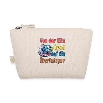 Von der Kita auf die Überholspur Einschulung - Bio-Täschchen - Natur - Vorne