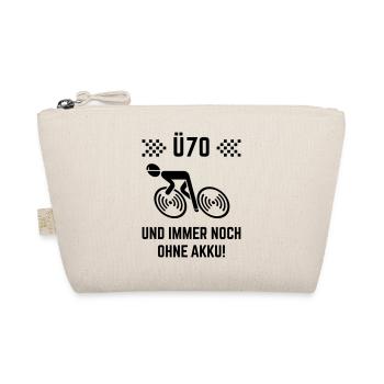 Ü70 Und Immer Noch Ohne Akku! (Fahrrad Rennrad B) - Bio-Täschchen - Natur - Vorne