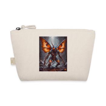 mutant monster half men half insect horror moth - Organic Pouch - nature - Front