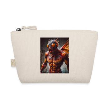 mutant monster half men half insect dark horror - Organic Pouch - nature - Front
