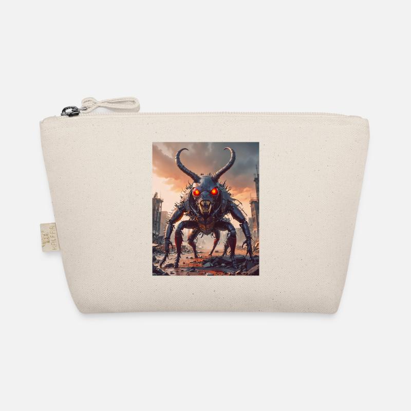 mutant monster half men half insect dark horror Organic Pouch