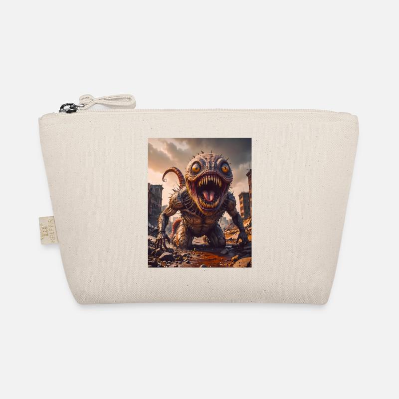 mutant monster half men half insect dark horror Organic Pouch
