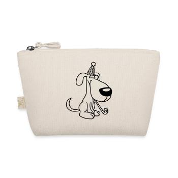 chien anniversaire réveillon nouvel an chapeau de fête célébrer crapaud - Trousse biologique - nature - Devant