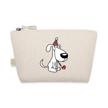 chien anniversaire réveillon nouvel an chapeau de fête célébrer crapaud - Trousse biologique - nature - Devant