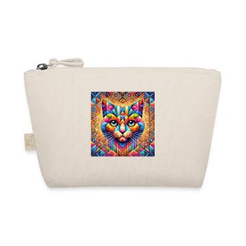 Chat Chat Mosaïque Oeuvre Géométrique Colorée - Trousse biologique - nature - Devant