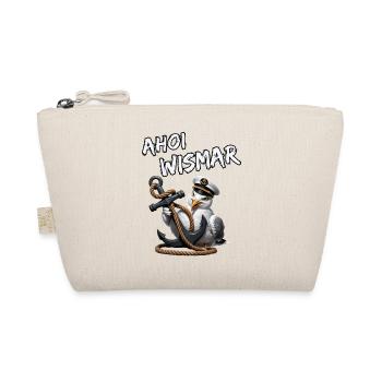 Ahoy Wismar avec une mouette amusante et une ancre - Trousse biologique - nature - Devant