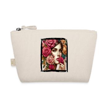 Boho Chic: Elegantes Design mit Floralkrone - Bio-Täschchen - Natur - Vorne