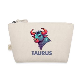 Taurus Cartoon - Organic Pouch - nature - Front
