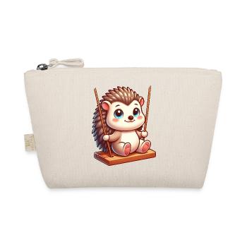 Hérisson mignon sur balançoire dessin animé de l’aire de jeux - Trousse biologique - nature - Devant