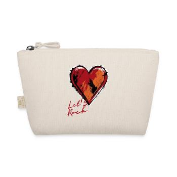 Herz - Lets Rock - Valentinstag und Freundschaft - Bio-Täschchen - Natur - Vorne
