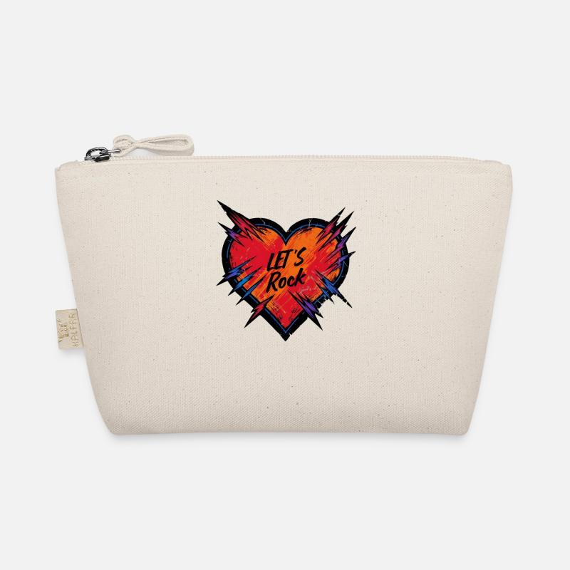 Coeur - Lets Rock - Saint-Valentin, Amitié Trousse biologique
