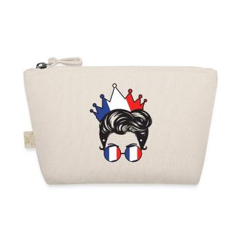 French Girl France Girl French France Women - Organic Pouch - nature - Front