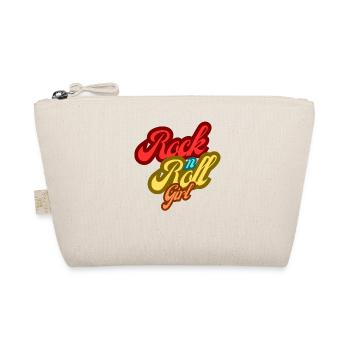 Rock n Roll Girl Retro Style 80s 90s Party - Organic Pouch - nature - Front