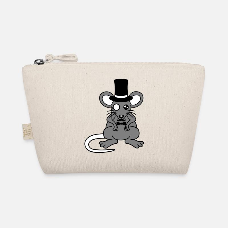 Mr. Maus Zylinder Hut Monokel Brille reicher Herr Bio-Täschchen