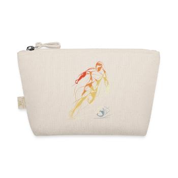 Vintage Fußballspieler Skizze - Bio-Täschchen - Natur - Vorne