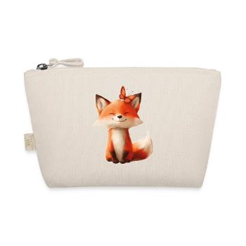 Fox with Butterfly - Organic Pouch - nature - Front