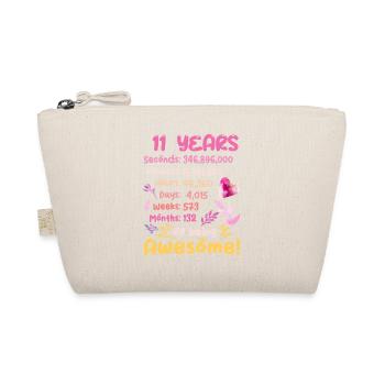 11 years old! Birthday Gift 11th Birthday - Organic Pouch - nature - Front