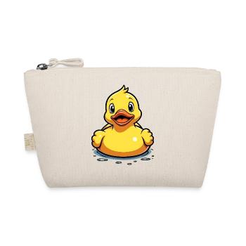 Ente Quietscheente Badeente gelb schwimmen - Bio-Täschchen - Natur - Vorne