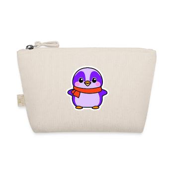 Pingouin mignon avec écharpe - Autocollant graphique - Trousse biologique - nature - Devant