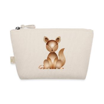 Illustration aspect bois – Renard mignon - Trousse biologique - nature - Devant