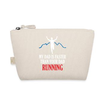 My Dad s Faster Than Your Dad Running - Organic Pouch - nature - Front