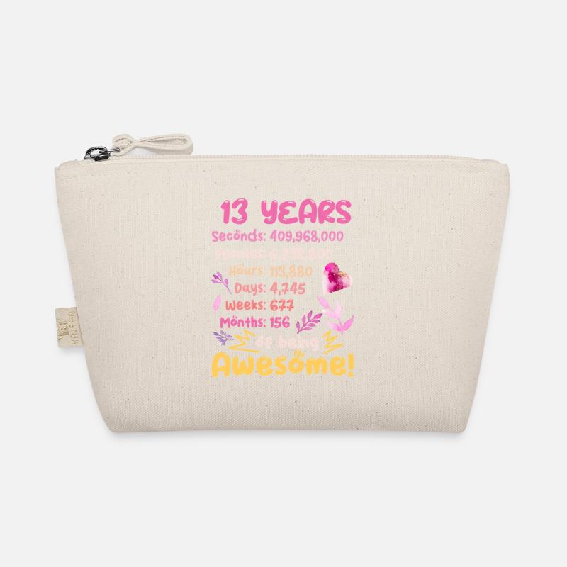 13 years old! Birthday Gift 13th Birthday Organic Pouch
