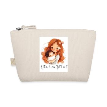 Allez-vous être parrain ? – Cadeau pour marraine - Trousse biologique - nature - Devant
