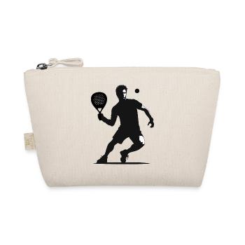 Joueur de padel avant noir - Trousse biologique - nature - Devant