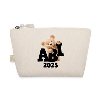 Teddy Abi Abitur Abschluß Teddybär Geschenk - Bio-Täschchen - Natur - Vorne
