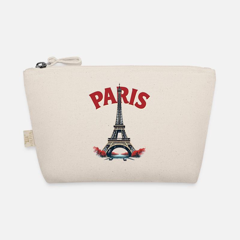 Eiffelturm, Paris, Retro Bio-Täschchen